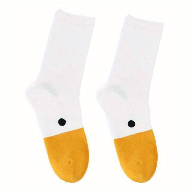 Untitled Goose Game Socks Animal Funny Pattern Unisex Casual Cotton Socks