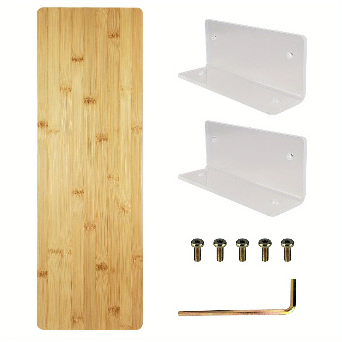 Bamboo Computer Heightening Bracket Display Pad w/ 2 Adjustable Heights