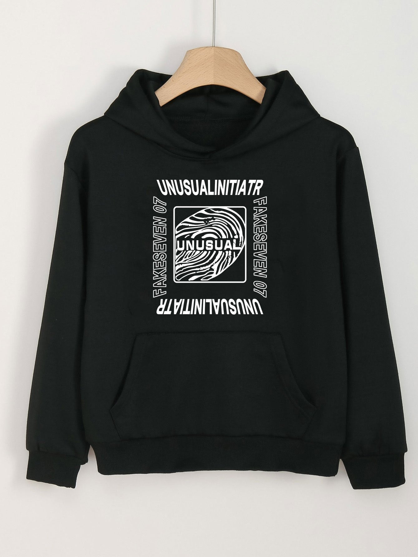 Girls Cartoon Pattern Hooded Sweatshirt For Spring & Autumn