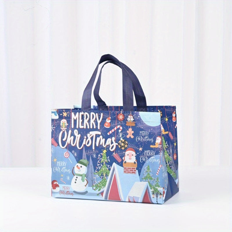 1pc Christmas Gift Bags Christmas Tote Bags With Handles