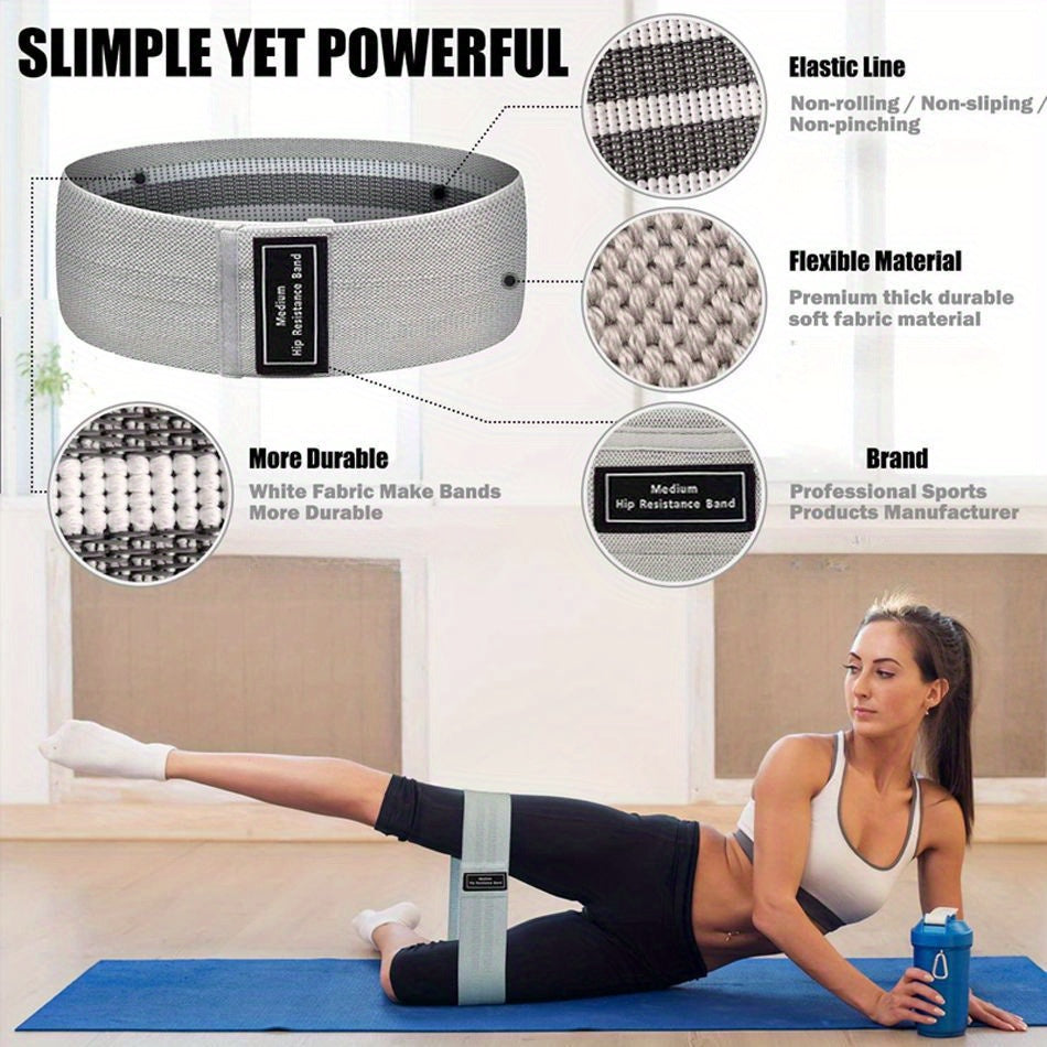 Elastic Fitness Resistance Band Hip Training Ropes Yoga Workout Equipment