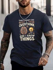 Men's Lightning Pattern Shirt Short Sleeve Tee Top