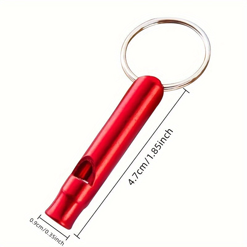 2pcs Aluminum Alloy Emergency Whistles High Frequency Safety Whistle