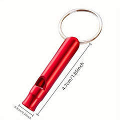 2pcs Aluminum Alloy Emergency Whistles High Frequency Safety Whistle