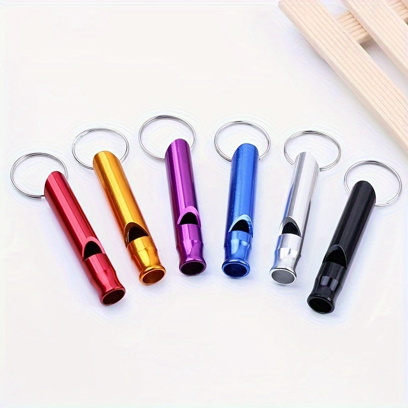 2pcs Aluminum Alloy Emergency Whistles High Frequency Safety Whistle