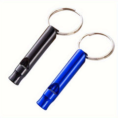 2pcs Aluminum Alloy Emergency Whistles High Frequency Safety Whistle