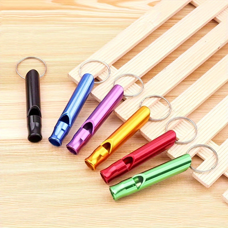 2pcs Aluminum Alloy Emergency Whistles High Frequency Safety Whistle