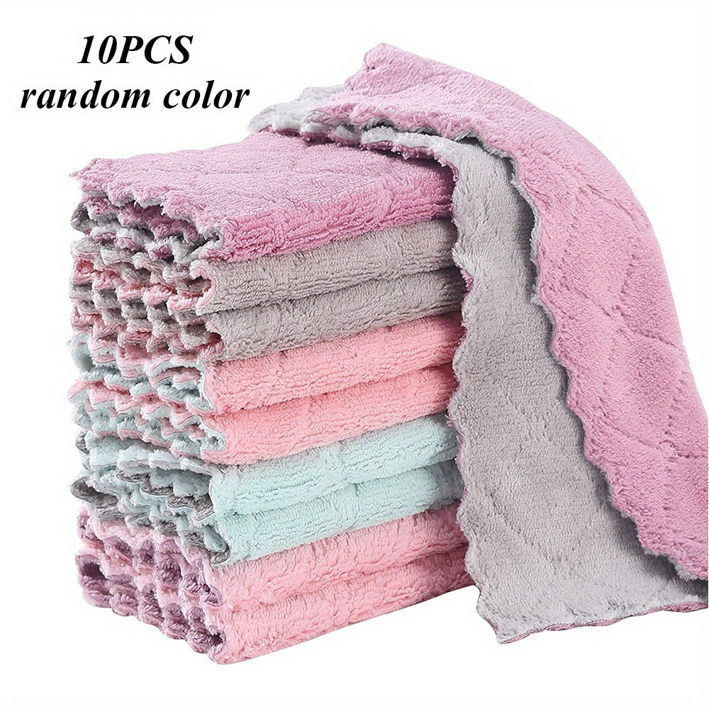 10pcs Small Dishwashing Towels Kitchen Dishcloths Rag 23 13