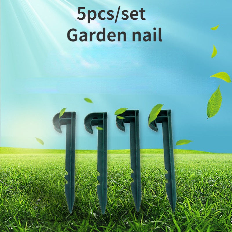 5pcs Plastic Ground Nails Camping Tent Fixing Nails Garden Nails
