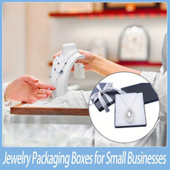 Cotton Filled Cardboard Jewelry Boxes 10 Packs for Necklace Bracelet Bulk