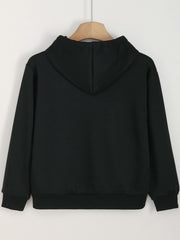 Girls Rabbit & Strawberry Pattern Hooded Sweatshirt for Spring & Autumn