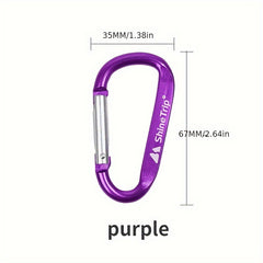 Aluminum D type Quick Hanging Buckle for Outdoor Camping Hiking