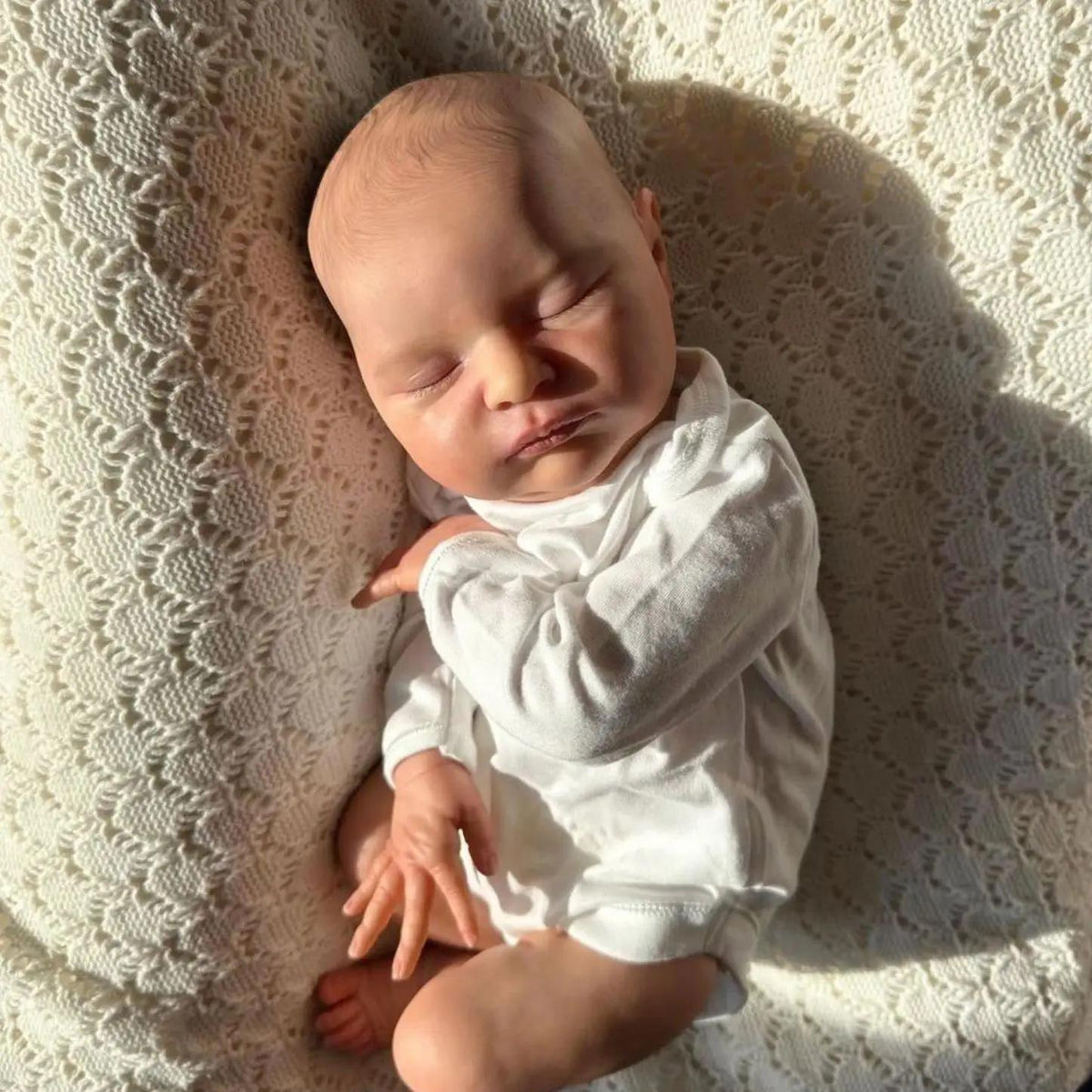 20in Silicone Asleep Reborn Baby Doll w/ 3D Skin & Veins Bebe Newborn Girl Toy