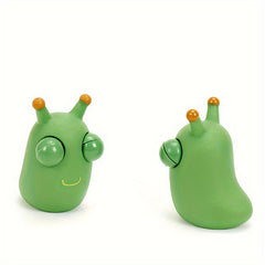 Funny Grass Worm Pinch Toy Novelty Eye Popping Toy Vegetable Bug