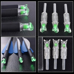 3pcs Lighted Arrow Nock For 7.6mm Shaft Archery Accessory