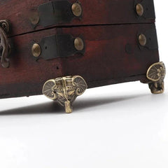 4Pcs Elephant Trunk Wooden Box Bottom Corner Support Retro Decorative Foot