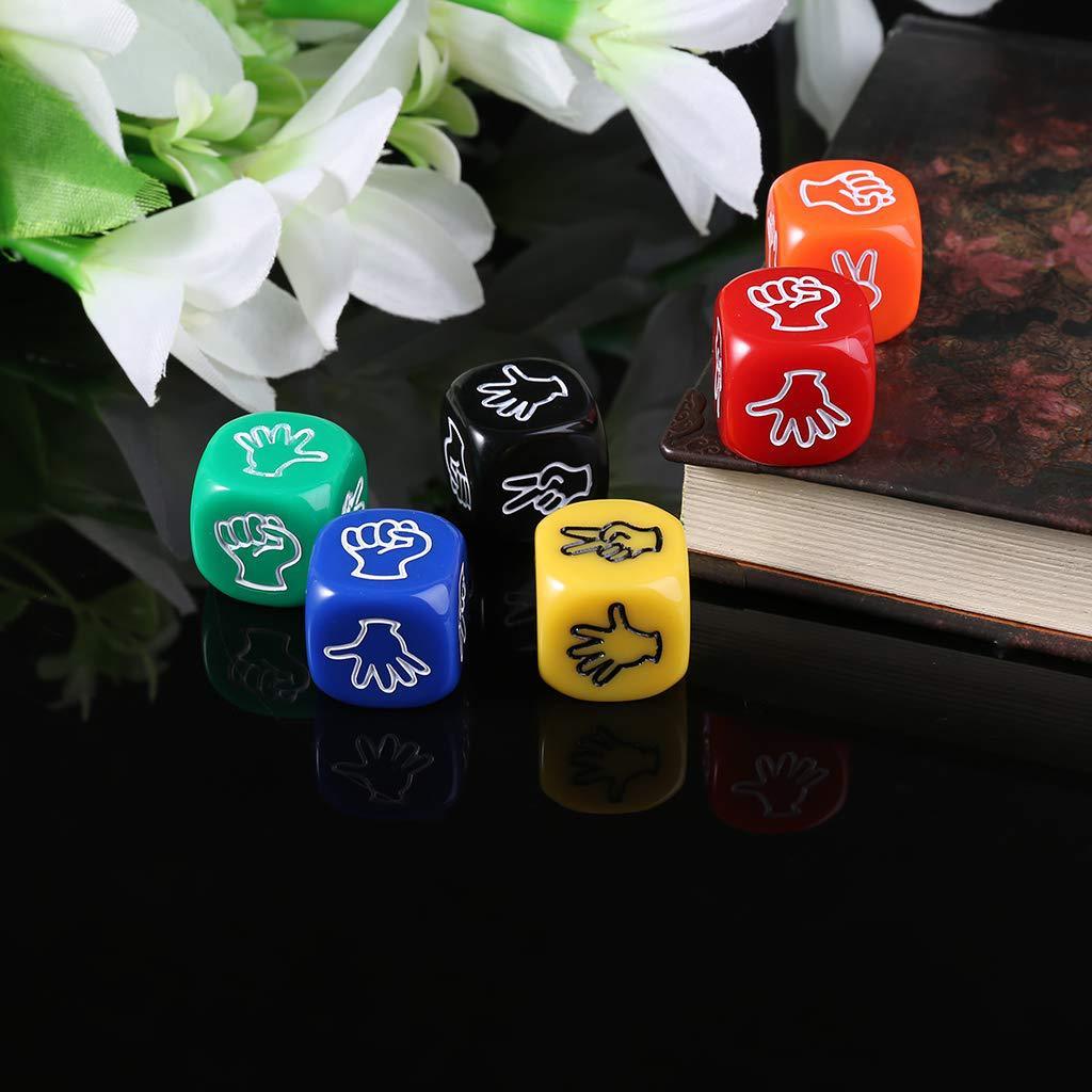 10pcs Finger Guessing Game Dice Party Gathering Board Game Dice