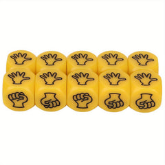 10pcs Finger Guessing Game Dice Party Gathering Board Game Dice