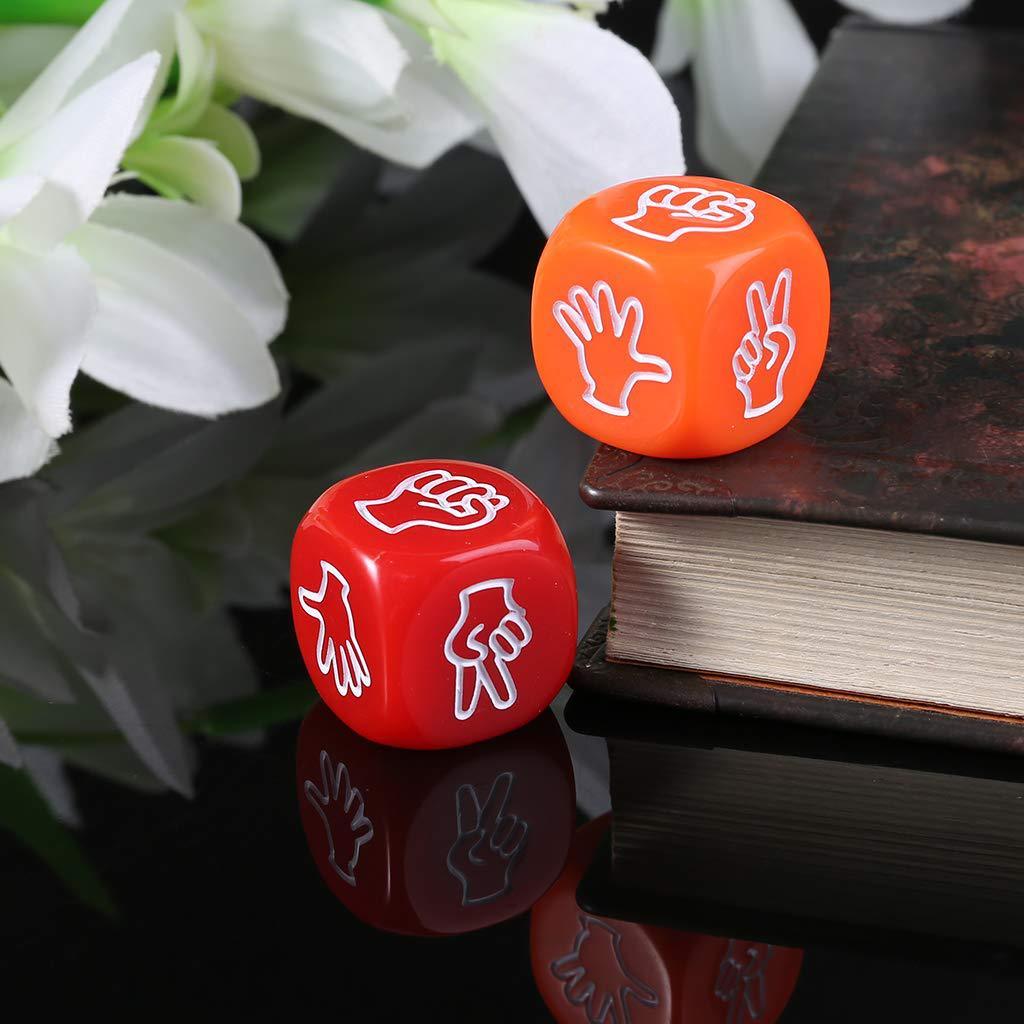 10pcs Finger Guessing Game Dice Party Gathering Board Game Dice