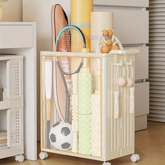 Foldable Yoga Mat Storage Rack Home Gym Equipment Storage Box
