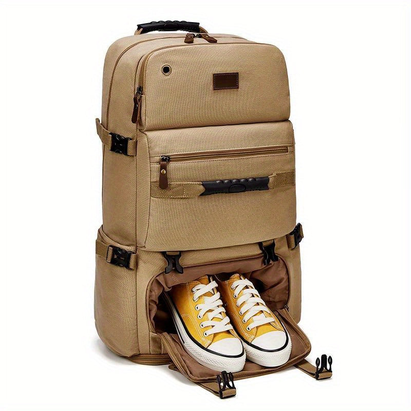 Retro Canvas Backpack Large Capacity Outdoor Travel Laptop Backpack Men