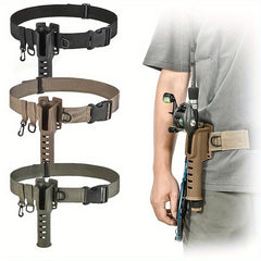 Adjustable Belt w/ Fishing Rod Holder Quick Release Buckle - Fishing Tackle