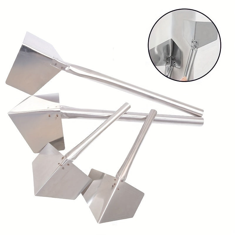 3pcs Stainless Steel Putty Tools Angle Scraper Diatom Mud Construction Right ang