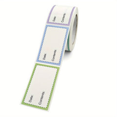 500pcs Roll 2 Office Document Date Stickers, Tearable Safety Labels