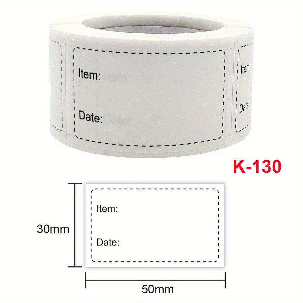 500pcs Roll 2 Office Document Date Stickers, Tearable Safety Labels