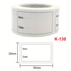 500pcs Roll 2 Office Document Date Stickers, Tearable Safety Labels
