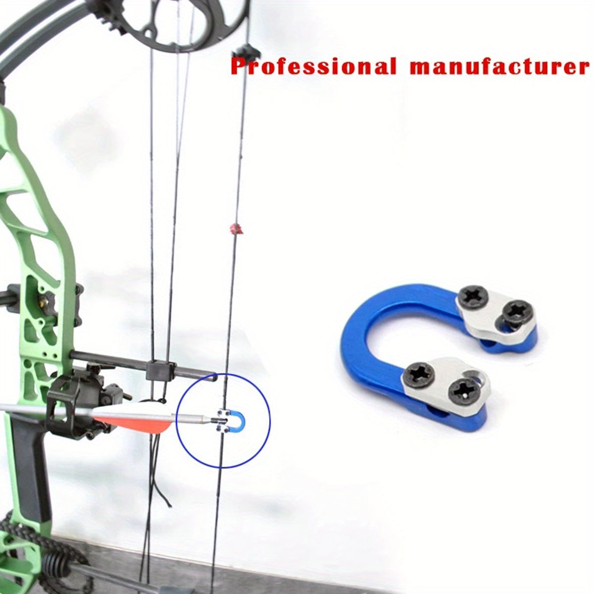 3 Sets Archery D Loop Metal D Ring Buckle - Release Nocking Loop