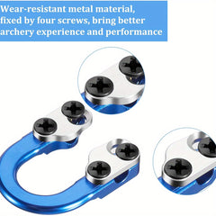 3 Sets Archery D Loop Metal D Ring Buckle - Release Nocking Loop