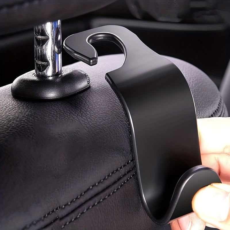 4pcs Headrest Hooks For Car Purse Hanger Holder Organizer Over Seat Hoo