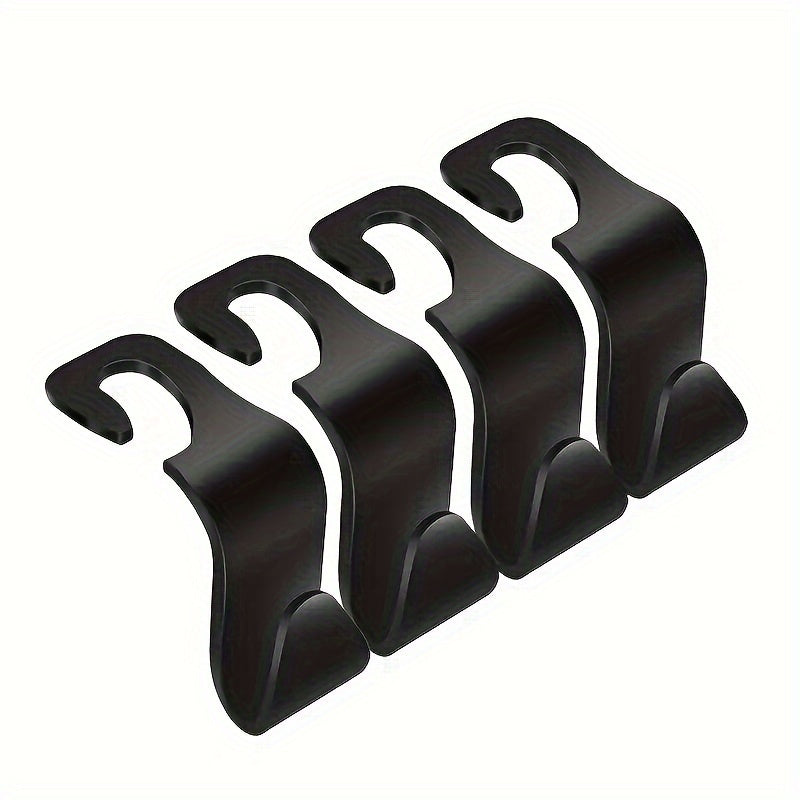 4pcs Headrest Hooks For Car Purse Hanger Holder Organizer Over Seat Hoo