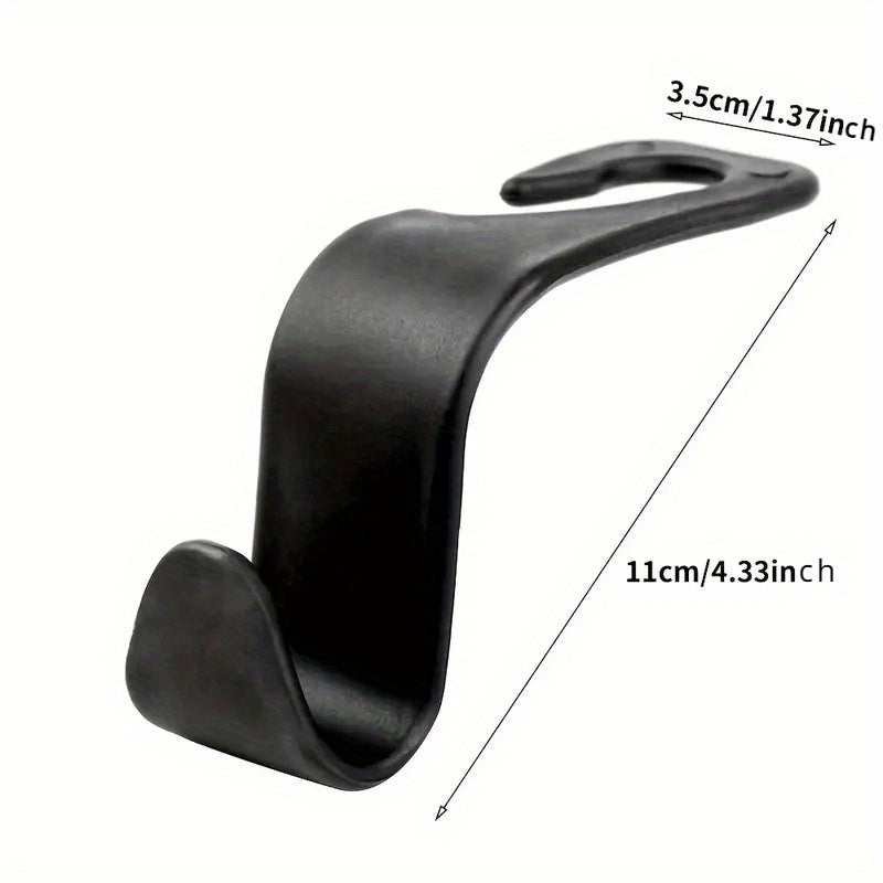 4pcs Headrest Hooks For Car Purse Hanger Holder Organizer Over Seat Hoo