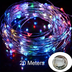 20M Led String Lights Colorful Warm Lights USB Plug Year Party Decorations