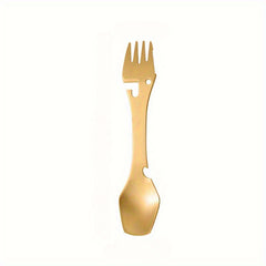 Stainless Steel Tableware Fork & Spoon Combo with Can Opener