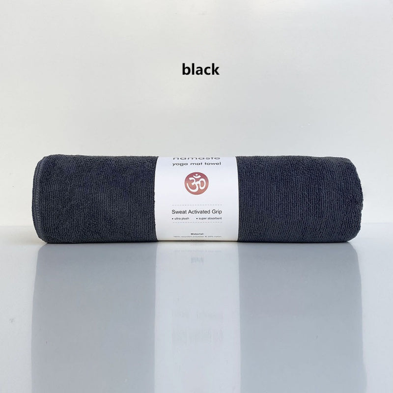 Soft Non-slip Yoga Mat Towel Stay Dry Comfortable Fitness Mat Towel