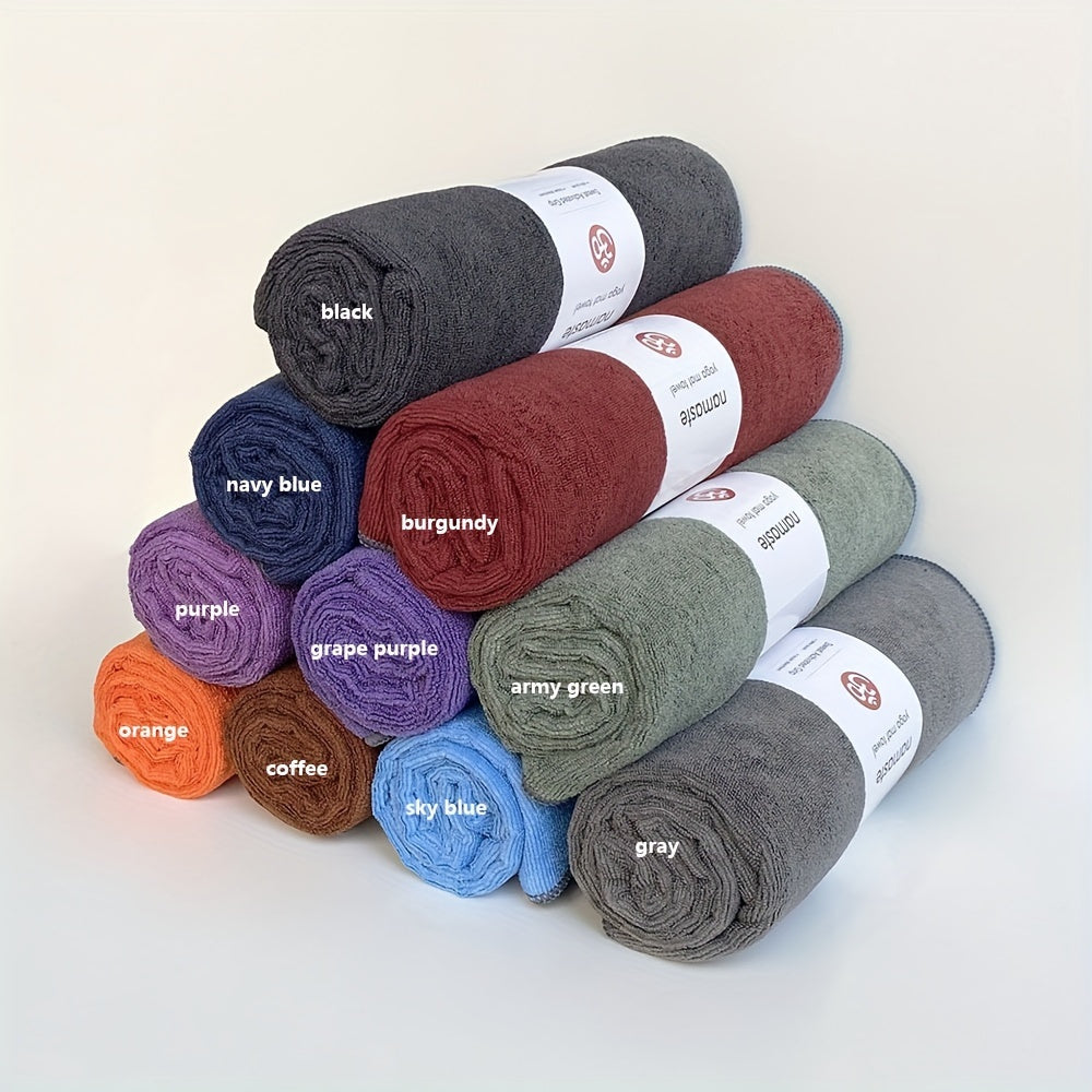 Soft Non-slip Yoga Mat Towel Stay Dry Comfortable Fitness Mat Towel