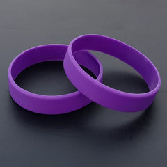 2 Pcs Silicone Wristband Stretchy Rubber Bracelet Party Fans Souvenirs