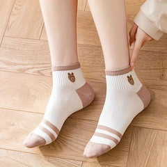 5 Pairs Soft Sports Ankle Socks for Men and Women