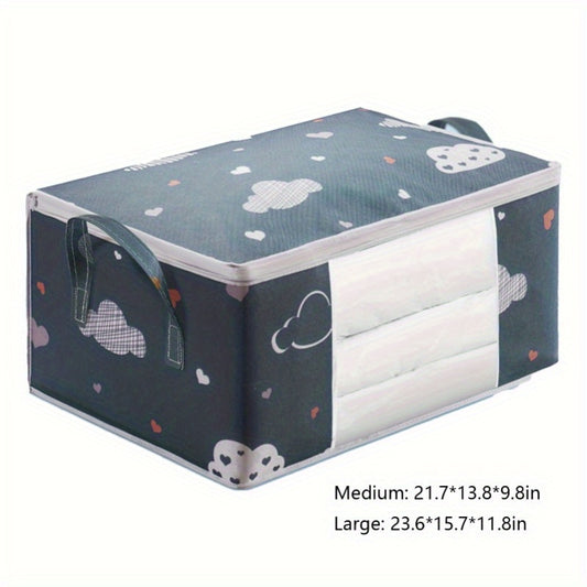Large Capacity Storage Bag for Blankets Bedding with Reinforced Handle