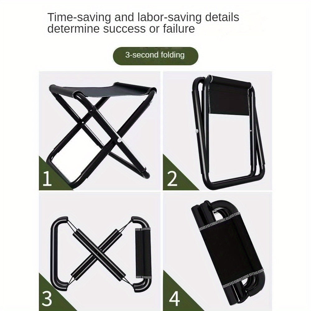 Stainless Steel Folding Stool for Outdoor Adventures
