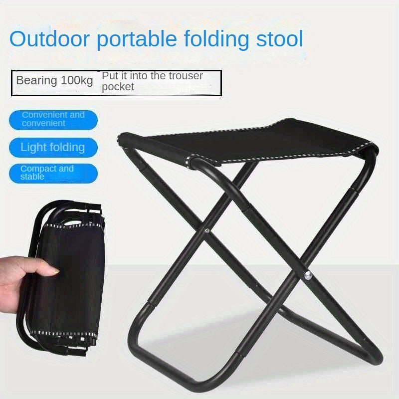 Stainless Steel Folding Stool for Outdoor Adventures
