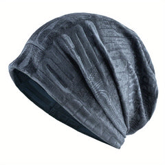 Dual Purpose Pullover Beanie Hat Neck Gaiter Slouchy Hat