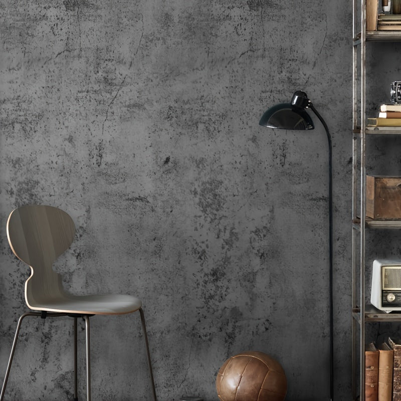 Gray Cement Floor Stickers, Waterproof, Wear-resistant