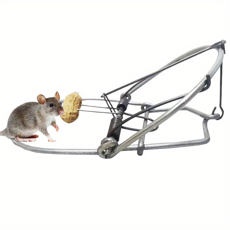 2PCS Metal Mouse Trap Reusable Trigger Type Safe & Reliable