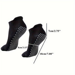 Non Slip Silicone Padded Grip Socks Yoga Workout Fitness Sport Socks
