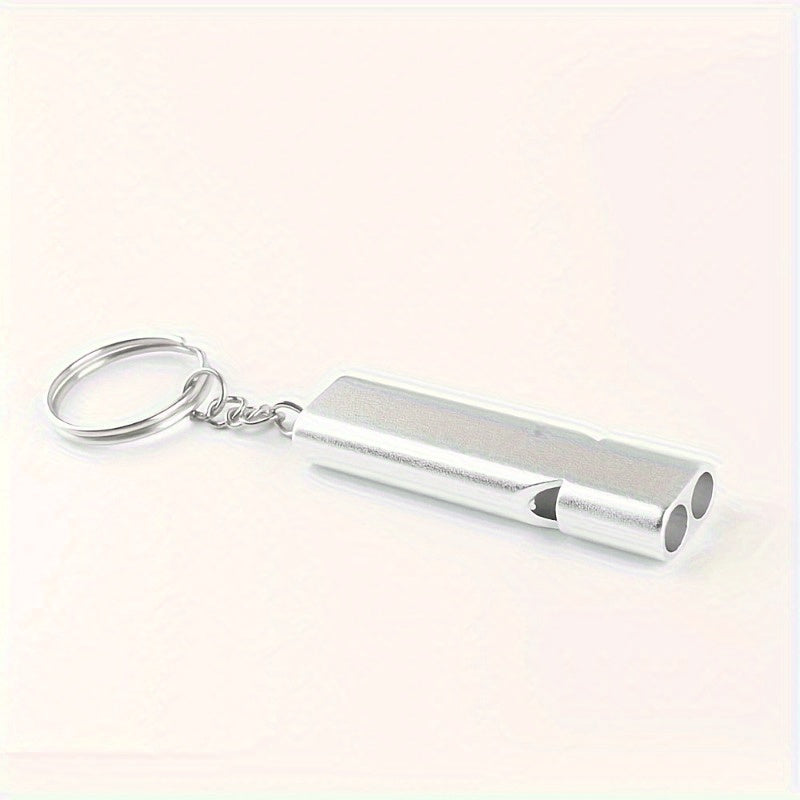 2pcs Double Frequency Alloy Aluminum Emergency Whistle