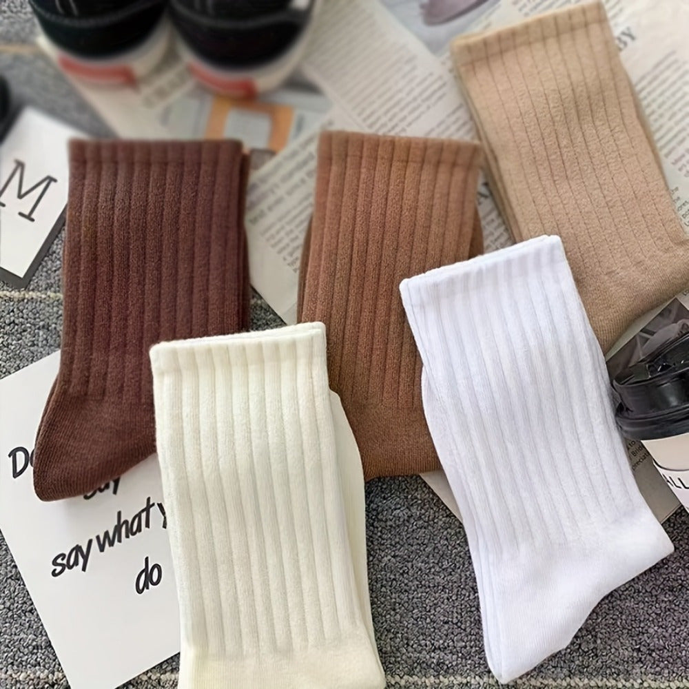 6 Pairs Breathable & Stylish Socks for Sports & Casual Wear